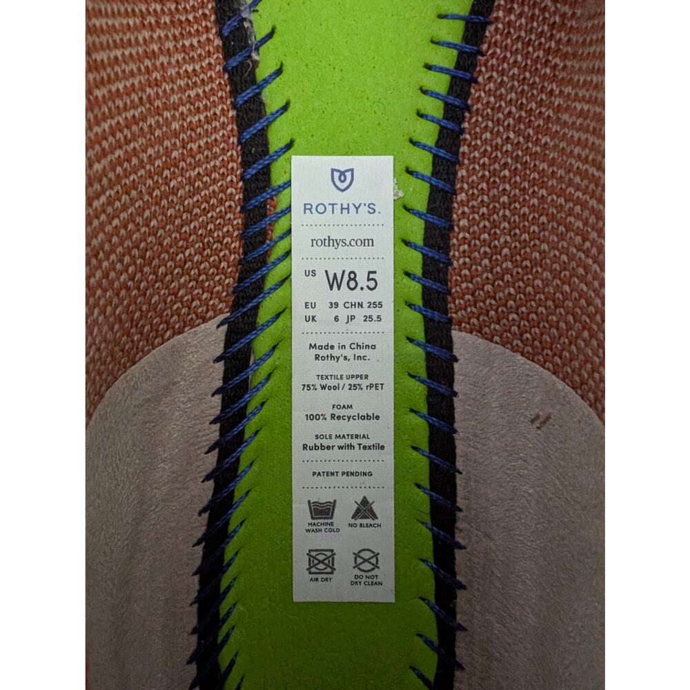 Limited Edition Rothy's The Point - Camel Herringbone Knit Wool (8.5) Retired - Picture 9 of 10